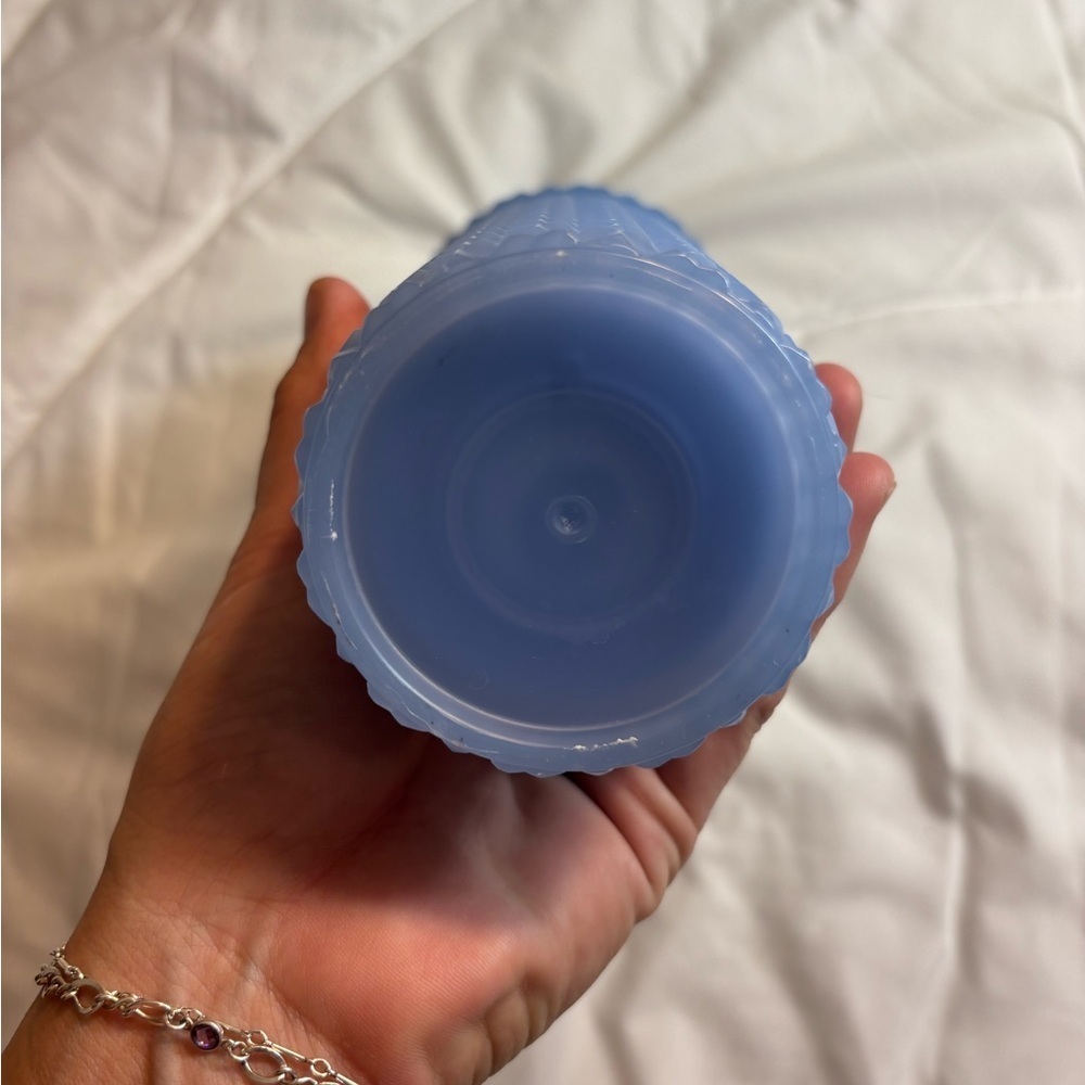 Mainstays 26-Ounce Acrylic Matte Textured Tumbler with Straw, Blue - Picture 2 of 4